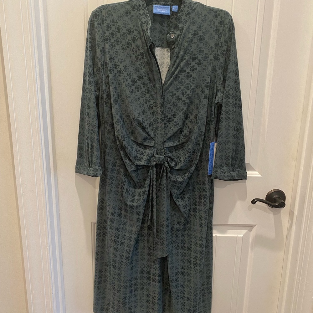 Vera Wang SimplyVera Blue Patterned Blouse